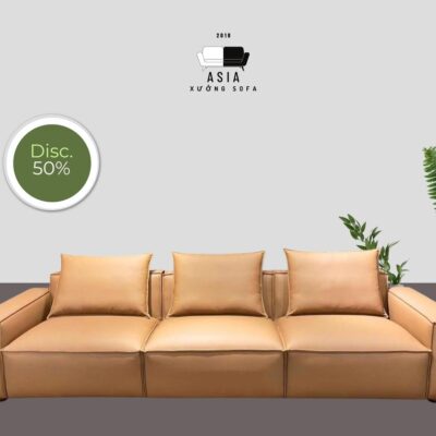 SOFA BĂNG I DA NÂU VÀNG SFI2