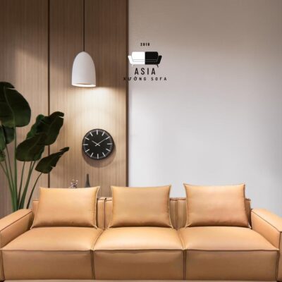 SOFA BĂNG I DA NÂU VÀNG SFI2