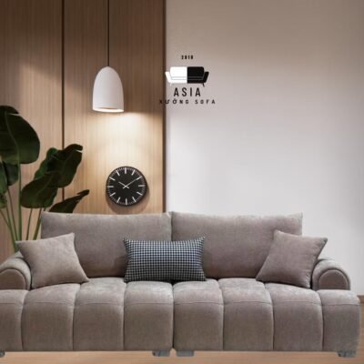 SOFA BĂNG I NHUNG XÁM CAO CẤP SFI1