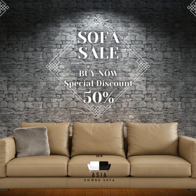 SOFA BĂNG I DA NÂU CAO CẤP SFI45