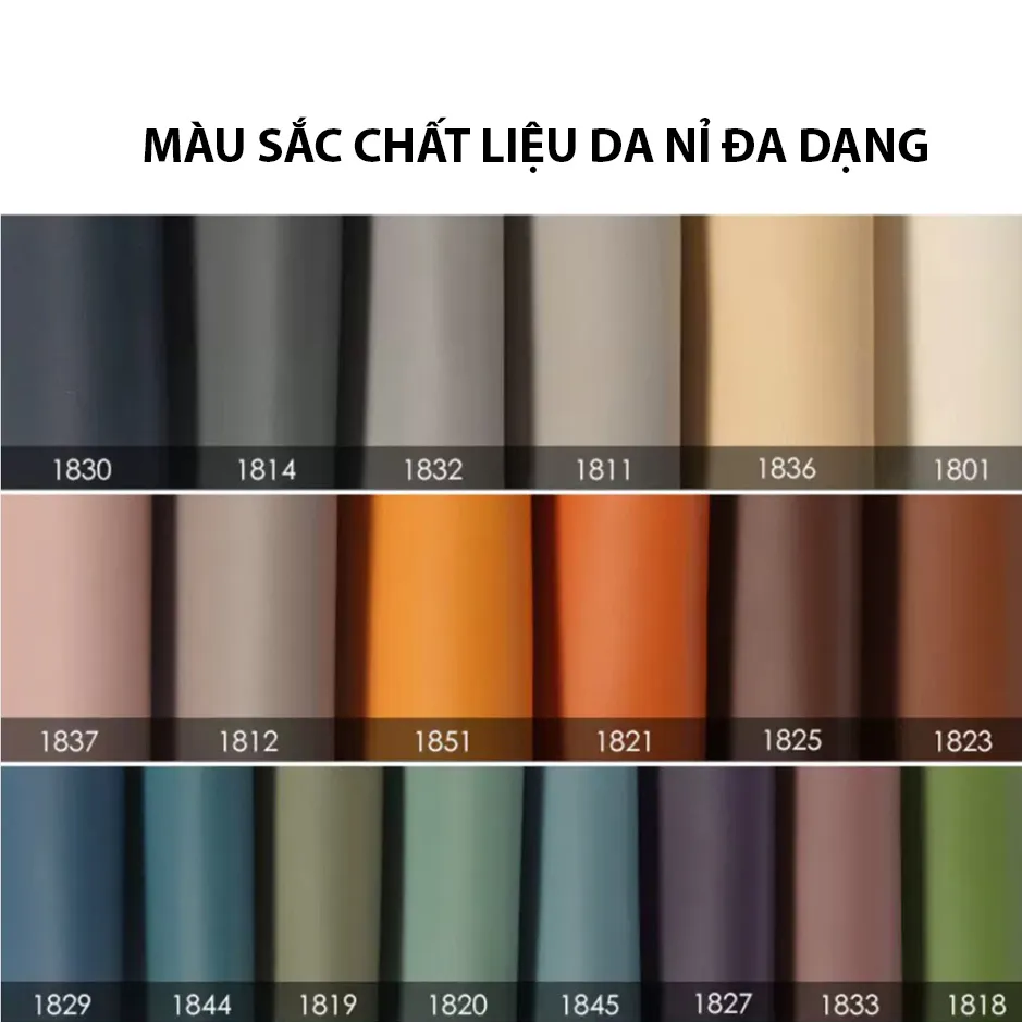 Sofa bộ SFB03 4 Chất liệu màu sắc