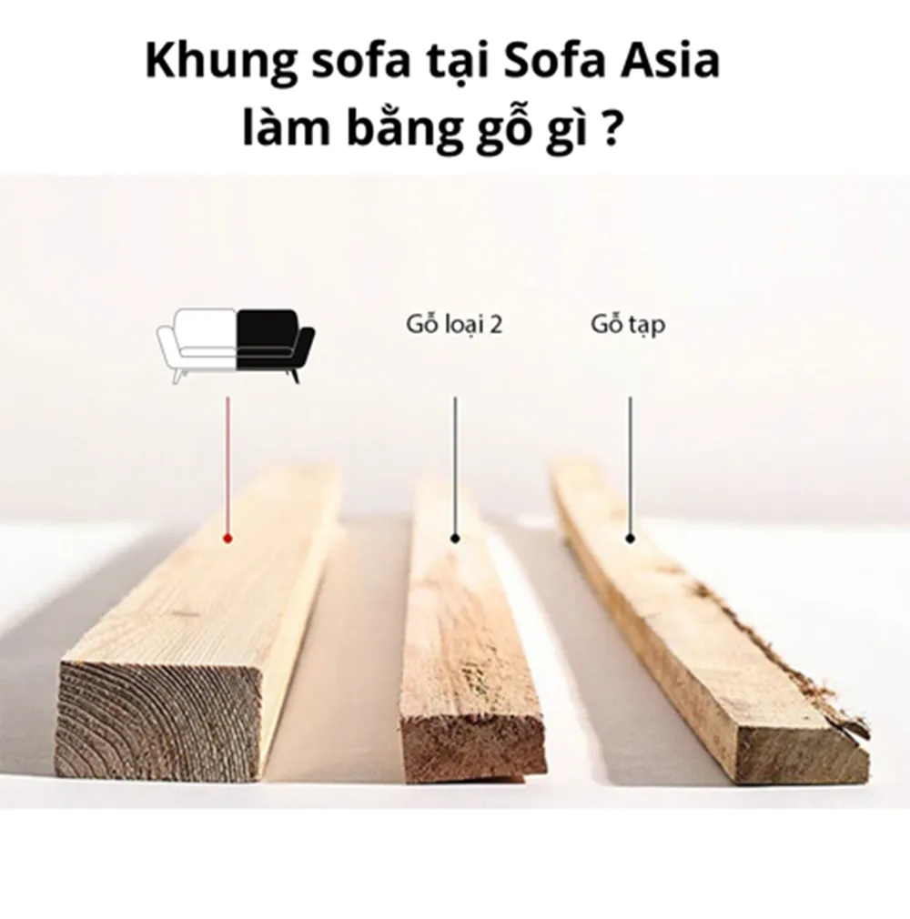 Sofa bộ SFB03 1 Khung Sofa Asia