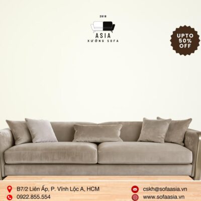 SOFA BĂNG I PHỐI INOX SANG TRỌNG SFI10