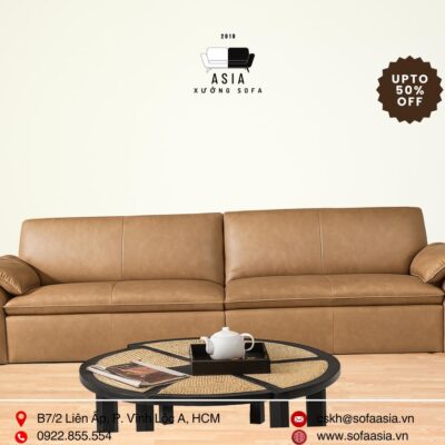 SOFA DA NÂU SANG TRỌNG SFI12
