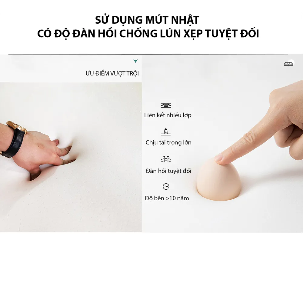 Sofa bộ SFB03 2 Sử dụng mút Nhật